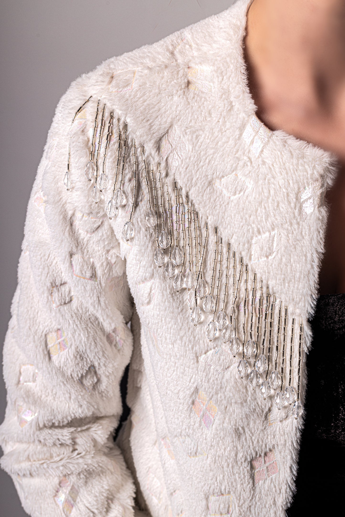 Statement White Fur Jacket