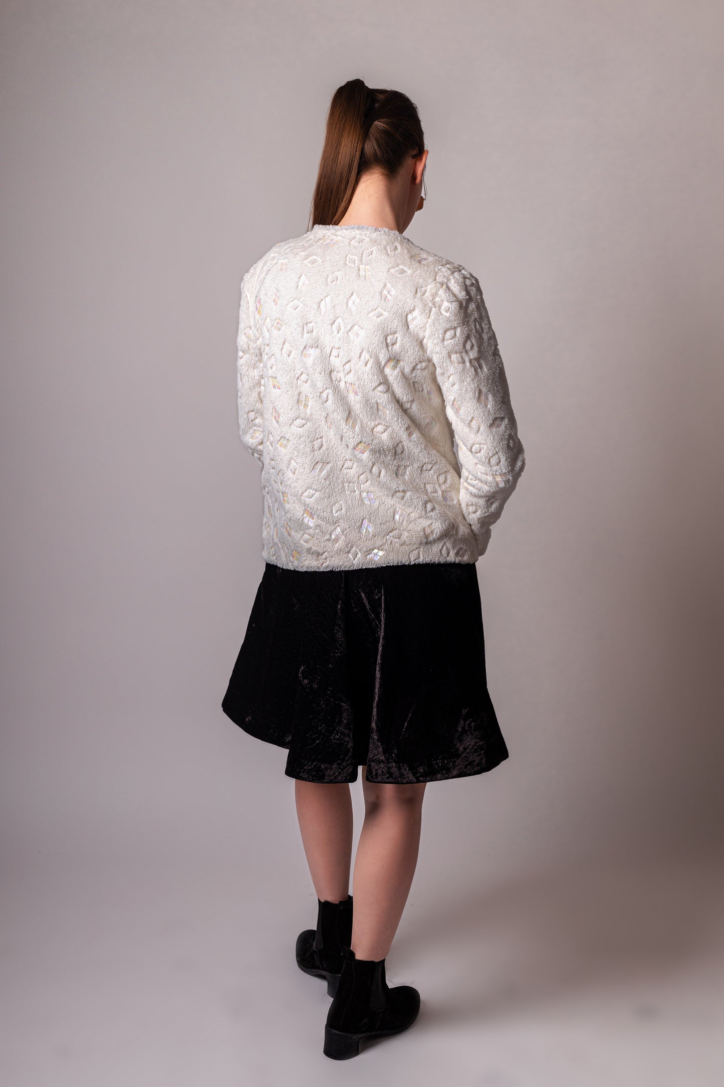 Statement White Fur Jacket