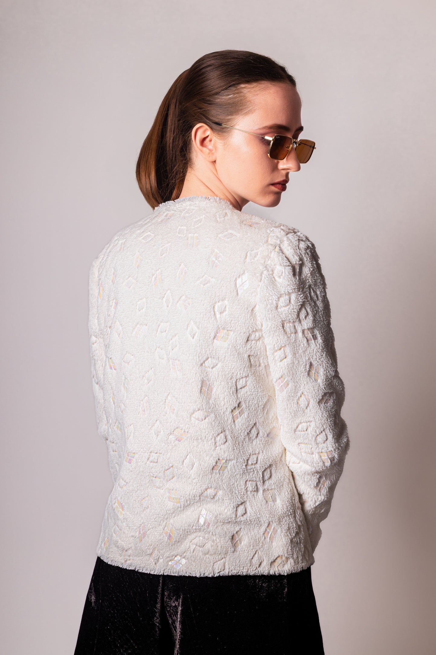 Statement White Fur Jacket