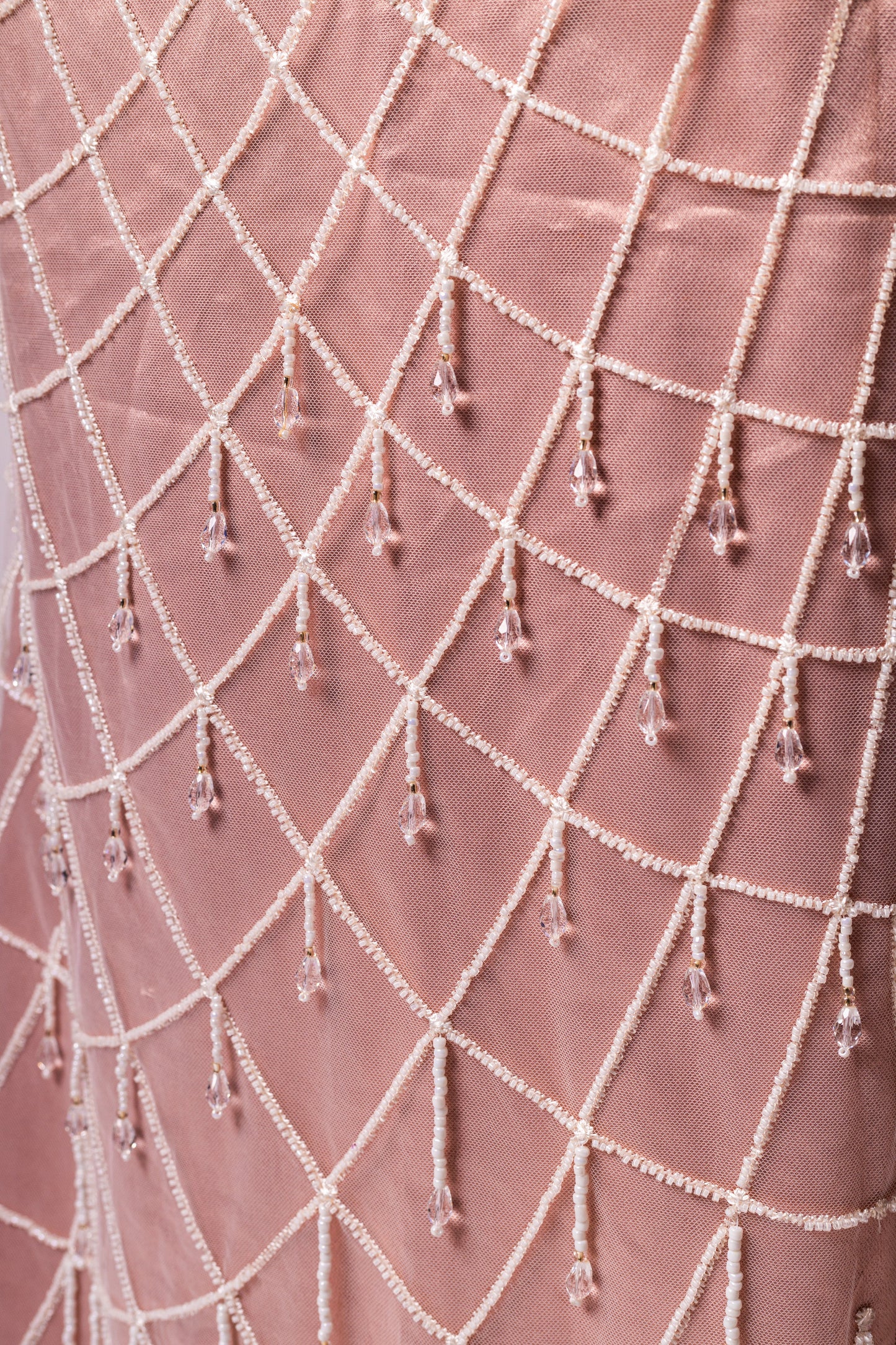 Elegant Blush Embellished Dress